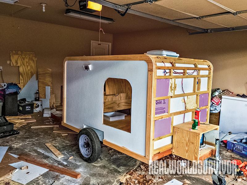 For comfort in the heat and cold, Keiper added R5 foam to the camper.