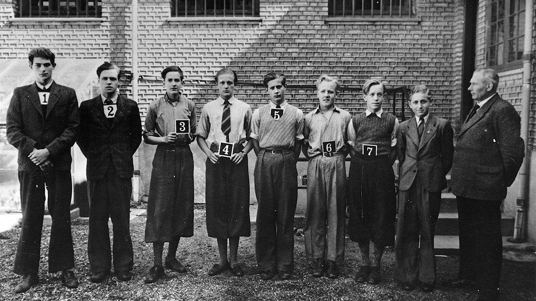 Churchill Club members in an arrest photo.