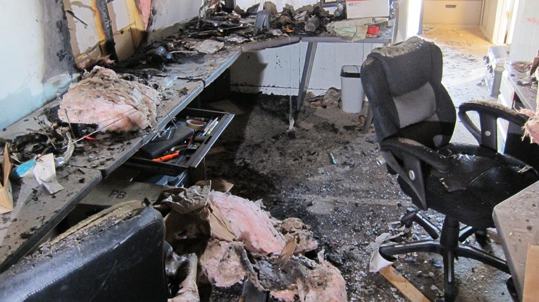 The aftermath of the fire. Although it was a set-back, the Wazoo Crew rallied and their company bounced back and better-than-ever.