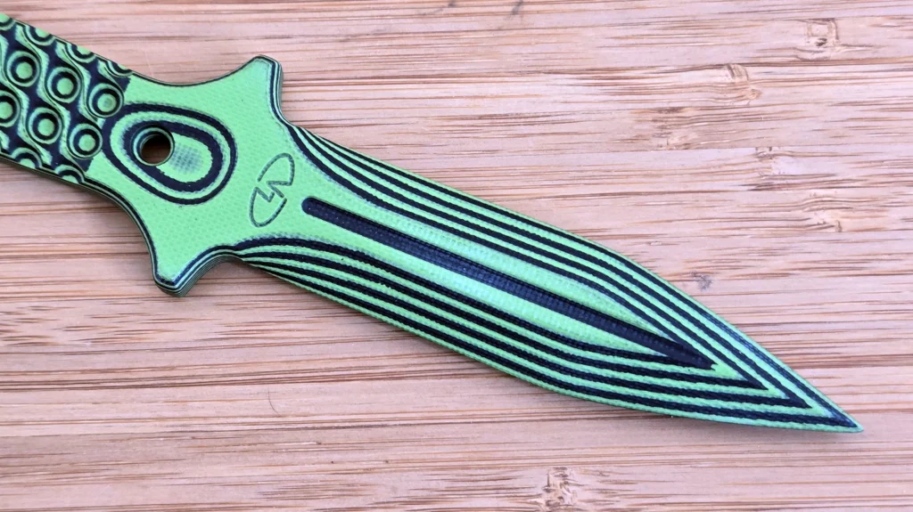 3.5-inch blade on the VZ Grips Leonidas. 