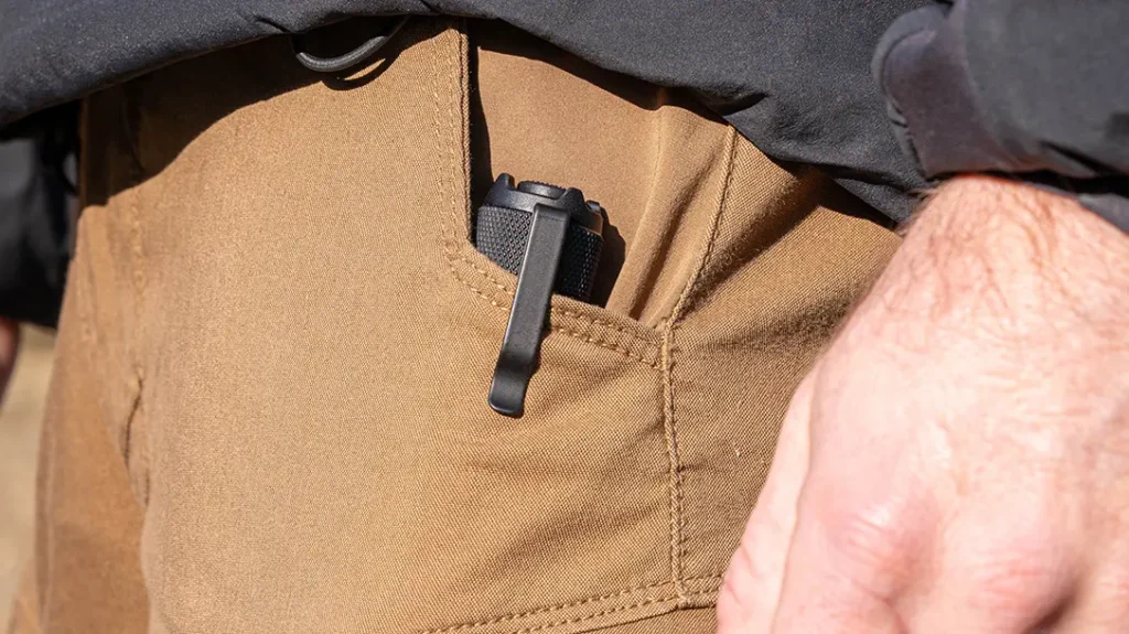 Always carry a non-weapon-mounted light for defense. 
