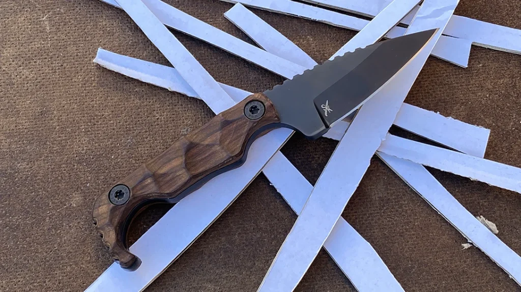 The Staccato x Stroup Knives Fixed Blade arrived razor sharp, straight out of the box.
