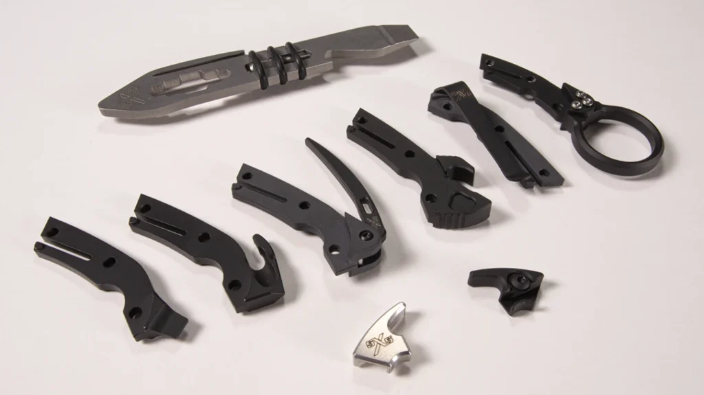 All Tools Only: 5x5 Combat Solutions offers a broad range of Exo-Tools, most of which replace the factory backspacers of Spyderco Delica and Endura Lightweights or add backspacers to other models.