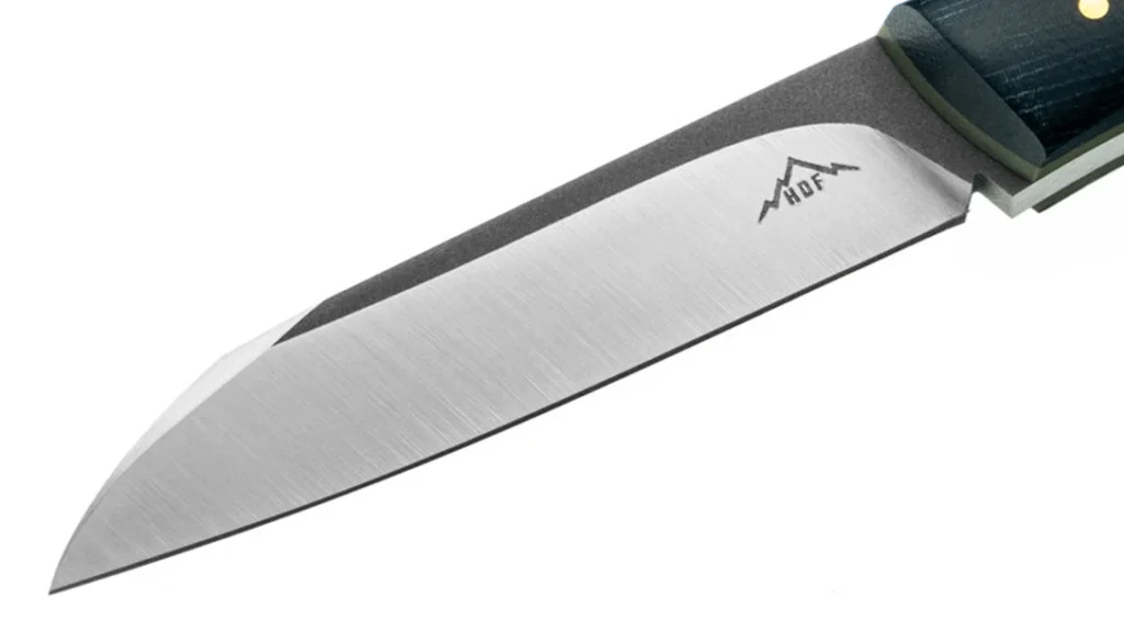 This is a Wharncliffe blade profile, and I feel like a lot of EDC knives are being made lately with Wharncliffe or reverse tanto blade profiles.